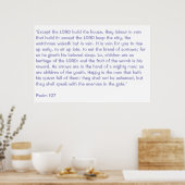 Poster Psaume 127 (Cuisine)