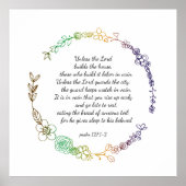 Poster Psaume 127 (Devant)