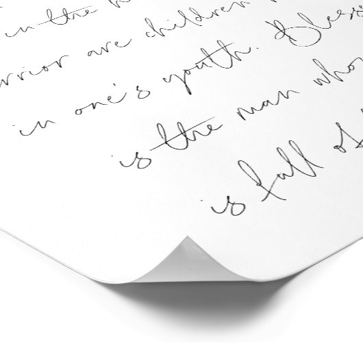 Poster Psaume 127:3-5 Script (Coin)