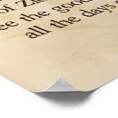 Poster Psaume 128:5 hébreu et anglais (Coin)