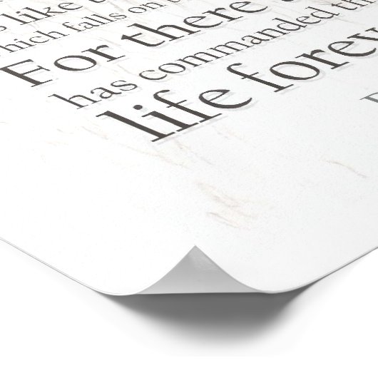 Poster Psaume 133 (Coin)