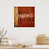 Poster Psaume 136:1 (Cuisine)