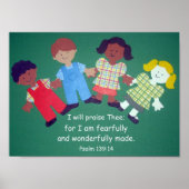 Poster Psaume 139:14 (Devant)