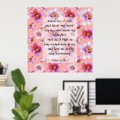 Poster Psaume 139:23-24 (Bureau à domicile)