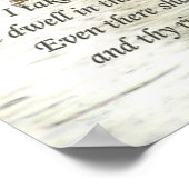 Poster Psaume 139:9-10 (Coin)