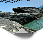 Poster Psaume 144:1 Béni soit le Seigneur, mon rocher... (Coin)