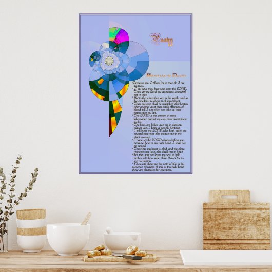 Poster Psaume 16. (Cuisine)