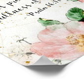 Poster Psaume 16:11 En sa présence est pleine de joie (Coin)