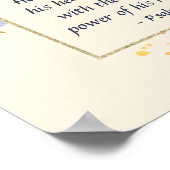 Poster Psaume 20:6 L'Éternel donne VICTOIRE à Son Oint (Coin)