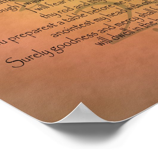 Poster Psaume 23 (Coin)