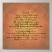 Poster Psaume 23 (Devant)