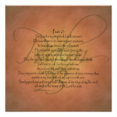 Poster Psaume 23 (Devant)