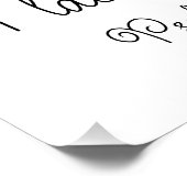 Poster Psaume 23:1 Le Seigneur est mon Berger Fleur Jaune (Coin)