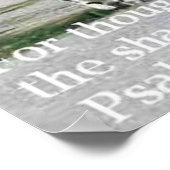 Poster Psaume 23:4 (Coin)