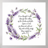 Poster Psaume 23 : 4 (Devant)