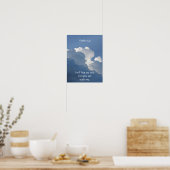 Poster Psaume 23:4 N'ayez pas peur du mal... (Cuisine)