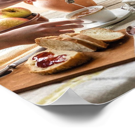 Poster Psaume 23:5 Vous préparez une table devant moi, Bi (Coin)