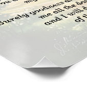 Poster Psaume 23 Avec Imagerie Berger (Coin)