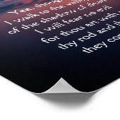 Poster Psaume 23 Avec Paysage De Dark Valley (Coin)