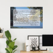 Poster Psaume 23 Écritures Imprimer (Bureau à domicile)