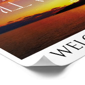 Poster Psaume 23 ENCORE EAUX Bible chrétienne Verse (Coin)