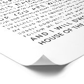 Poster Psaume 23 Le Seigneur est mon Berger (Coin)