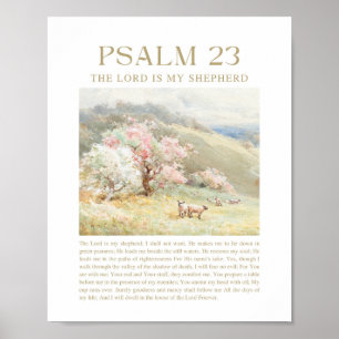 Poster Psaume 23 Le Seigneur est mon berger