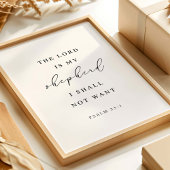 Poster Psaume 23 Le Seigneur est mon Berger