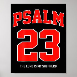 Poster Psaume 23 Le Seigneur est mon berger (au dos)