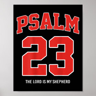 Poster Psaume 23 Le Seigneur est mon berger (sur le dos)