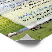 Poster Psaume 23 - Le Seigneur est mon Pasteur (Coin)