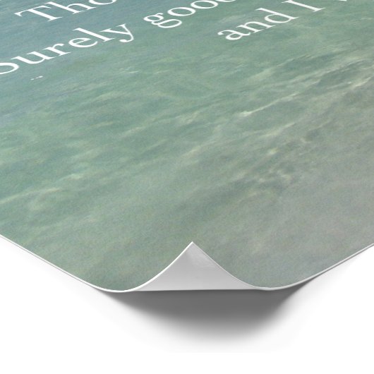 Poster Psaume 23 Le Seigneur est Mon Pasteur (Coin)