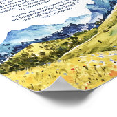 Poster Psaume 23 NKJV Le Seigneur est mon berger (Coin)