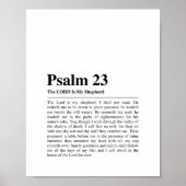 Poster Psaume 23 NKJV Le Seigneur est Mon Pasteur (Devant)