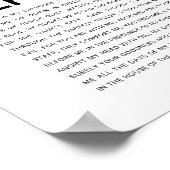 Poster Psaume 23 NKJV Le Seigneur est Mon Pasteur (Coin)