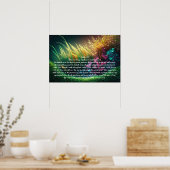 Poster Psaume 23 Pâturages verts (Cuisine)