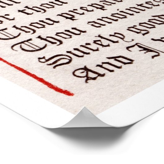 Poster Psaume 23 SQ (Coin)