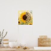 Poster Psaume 23 verset 4 dans Tournesol (Cuisine)