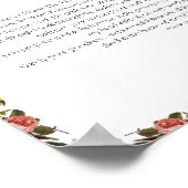 Poster Psaume 23, Verset Biblique, Décor d'Écriture Saint (Coin)