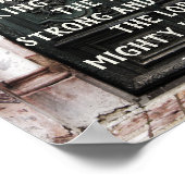 Poster Psaume 24:7-8 Levez vos têtes, Porte, Bible (Coin)