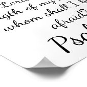 Poster Psaume 27:1 (Coin)