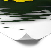 Poster Psaume 27:4 Hibiscus sur blanc (Coin)