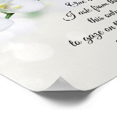 Poster Psaume 27:4 Une chose que je demande au Seigneur,  (Coin)