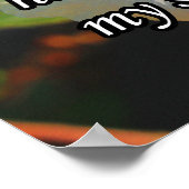 Poster Psaume 28:7, Hibiscus (Coin)