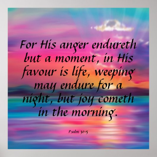 Poster Psaume 30:5 (Devant)