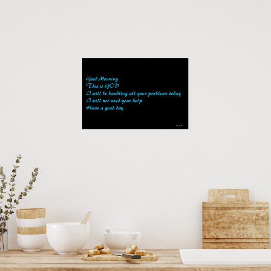 Poster Psaume 32:8 (Cuisine)