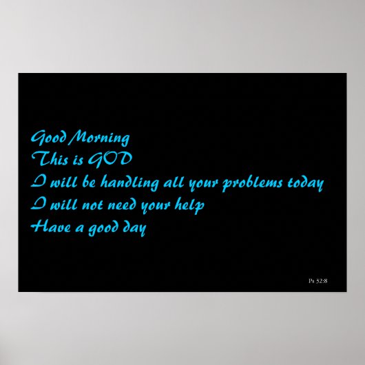 Poster Psaume 32:8 (Devant)