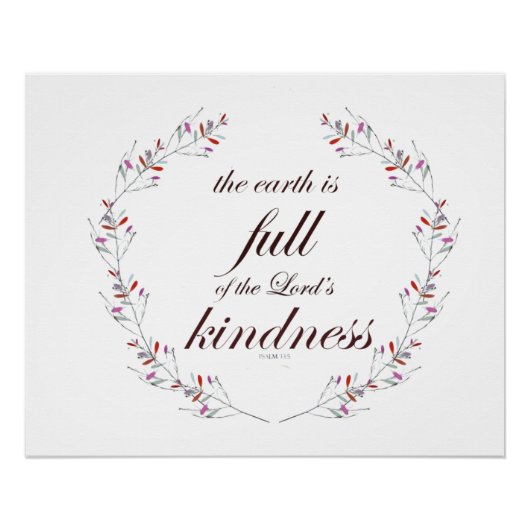 Poster Psaume 33 (Devant)