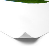 Poster Psaume 33 Ecriture avec Art Floral (Coin)