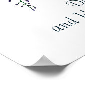 Poster Psaume 37:4 Plaisir dans le Seigneur, Floral (Coin)